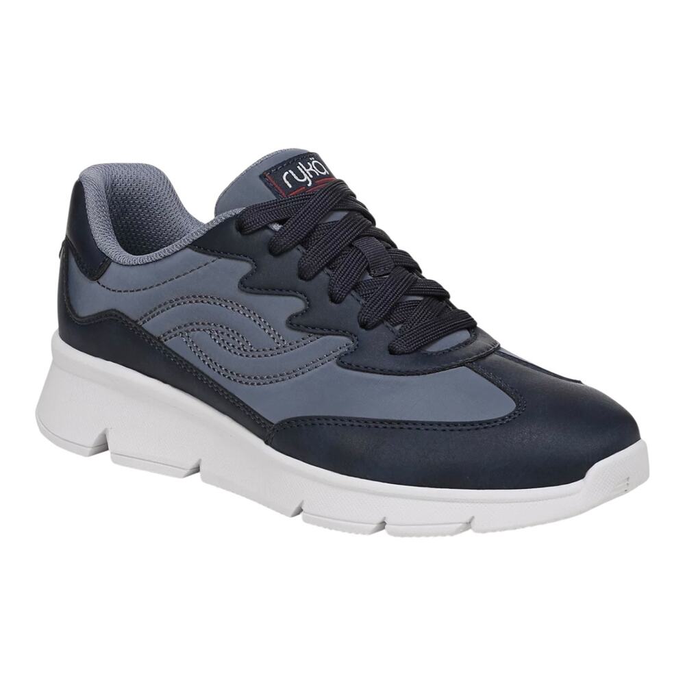 Ryka Women's Confident Lace Up Walking Sneakers Blue Size 9 W
